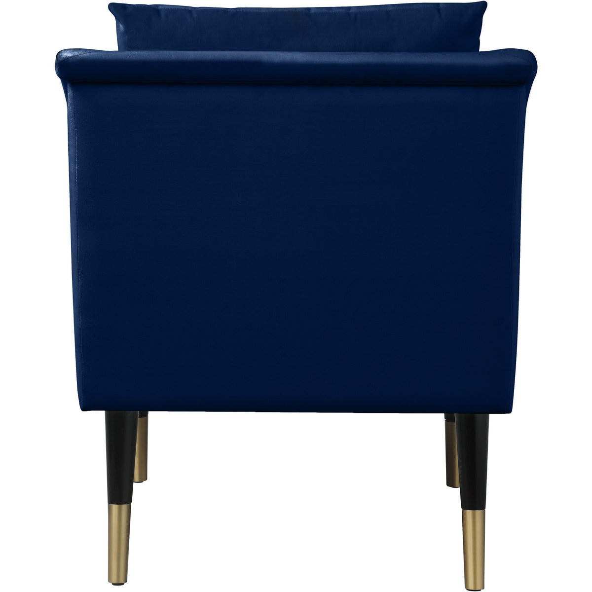 Meridian Elegante Navy Velvet Accent Chair