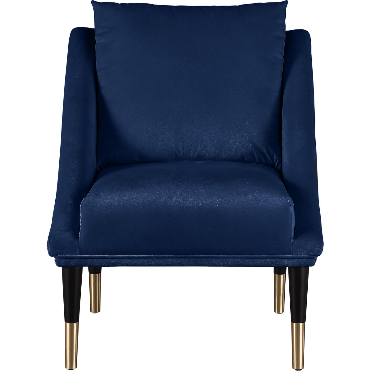 Meridian Elegante Navy Velvet Accent Chair