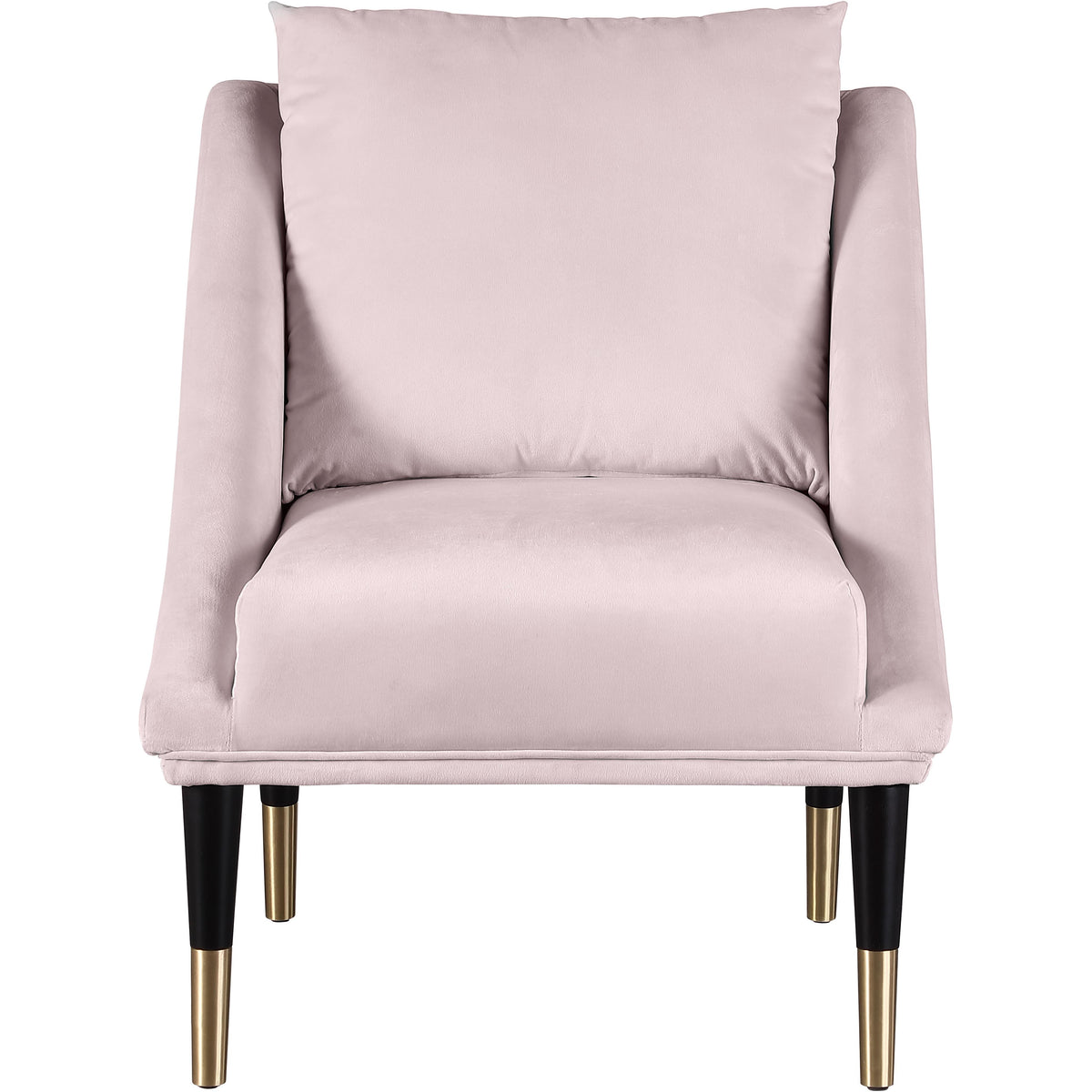 Meridian Elegante Pink Velvet Accent Chair