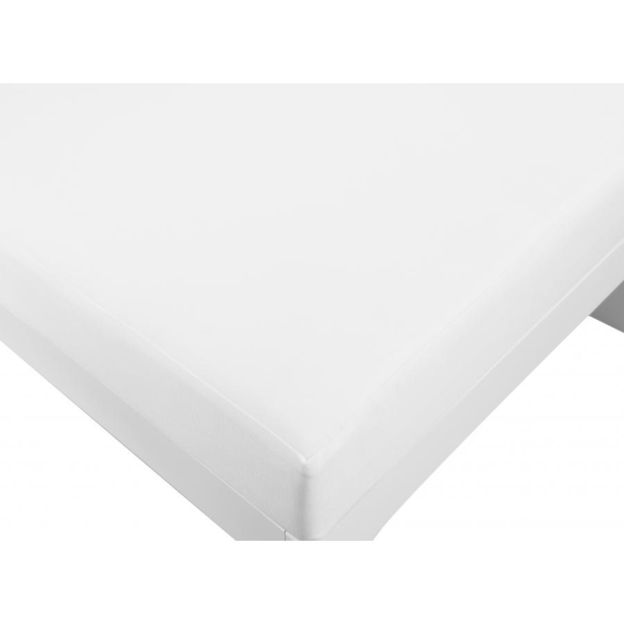 Meridian Nizuc White Water Resistant Fabric Outdoor Patio Aluminum Arm Chair