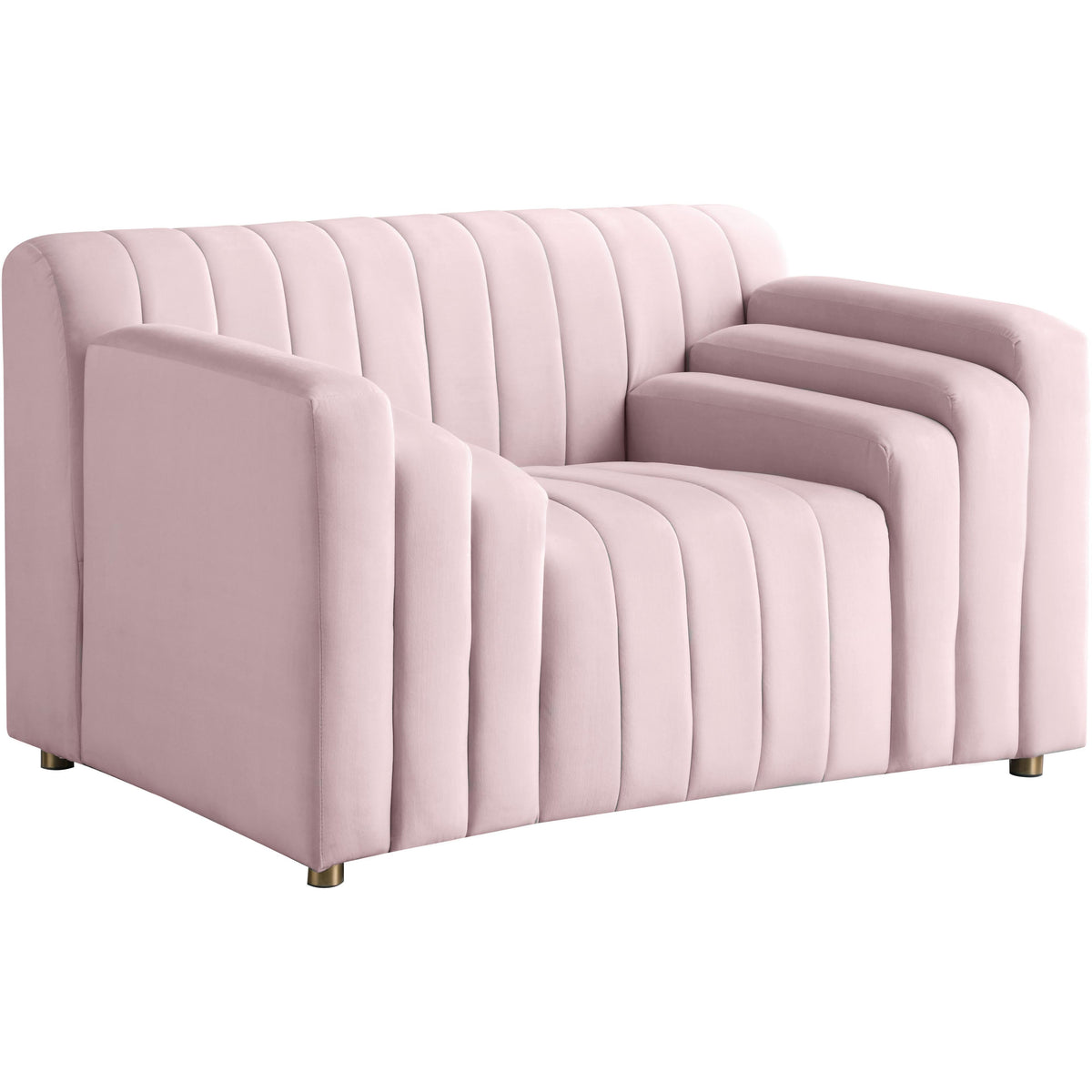 Meridian Naya Pink Velvet Chair