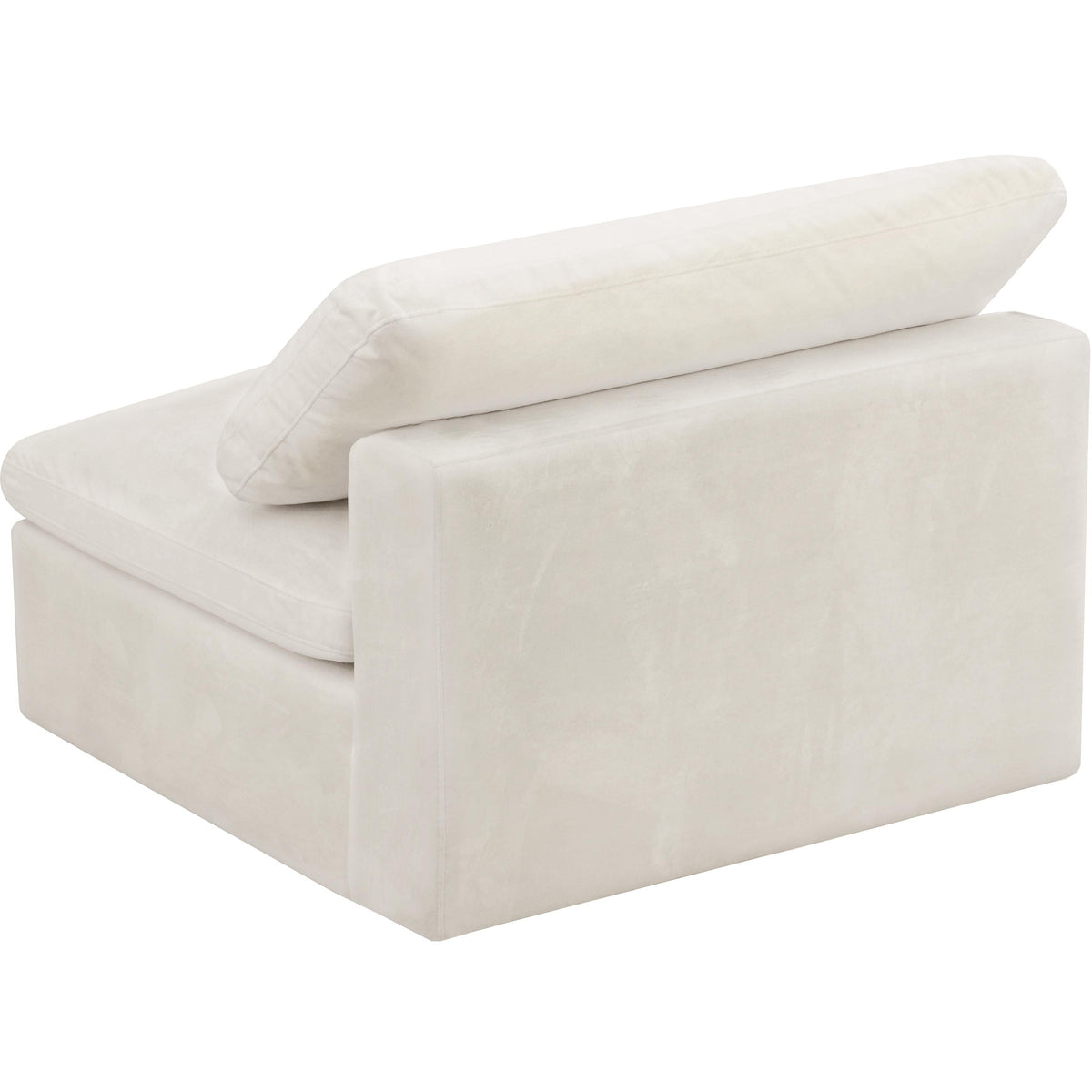 Meridian Cozy Cream Velvet Chair
