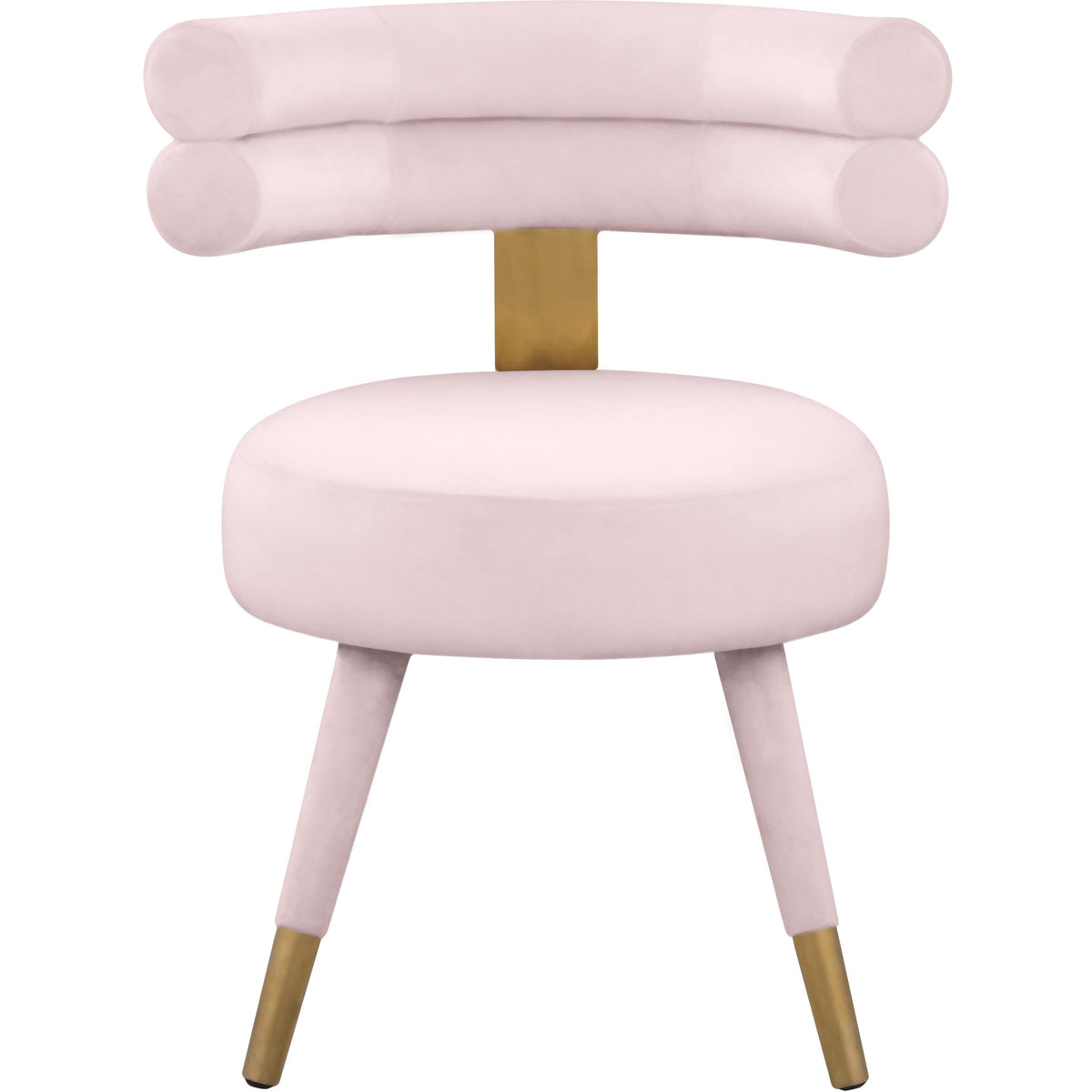 Meridian Fitzroy Pink Velvet Dining Chair