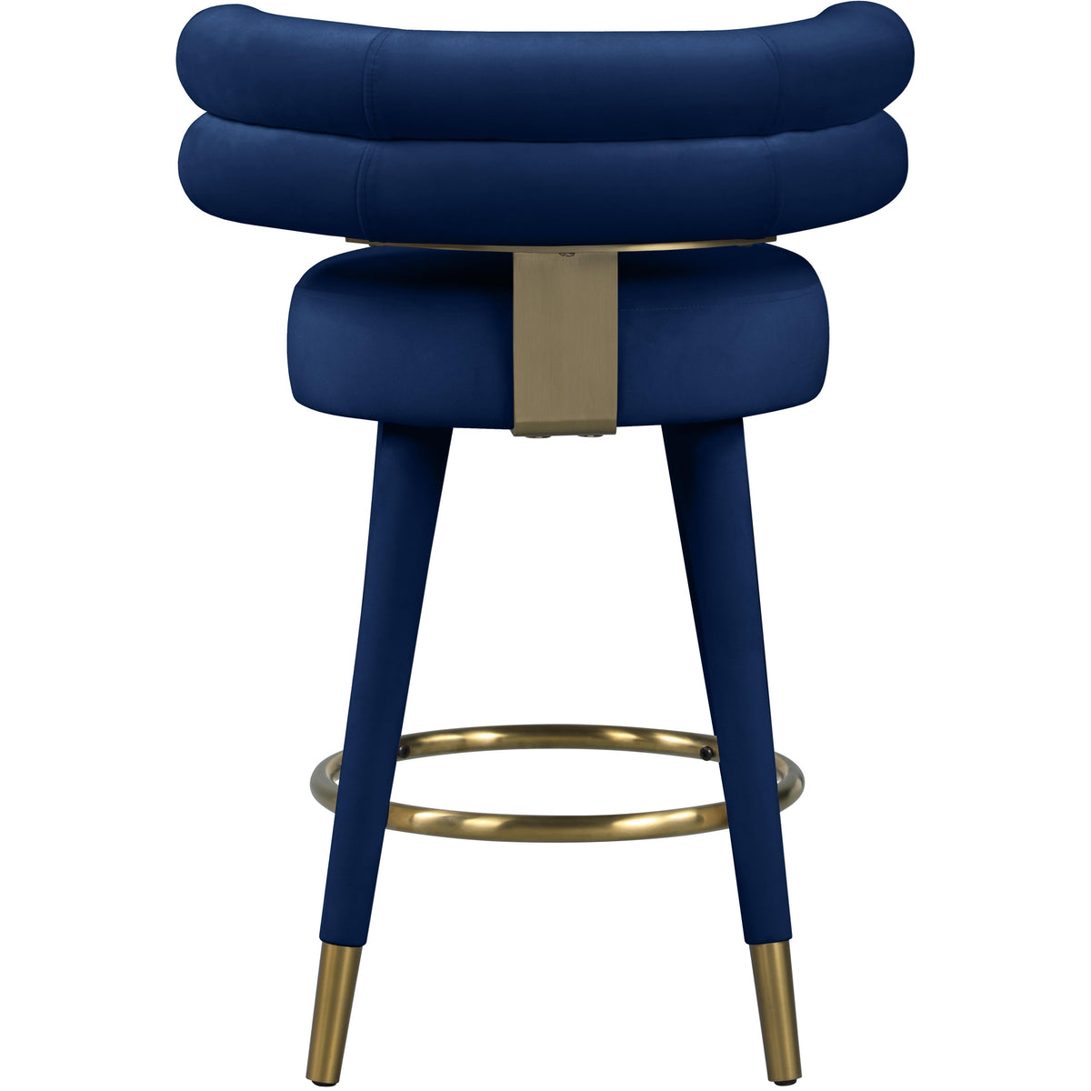 Meridian Fitzroy Navy Velvet Counter Stool