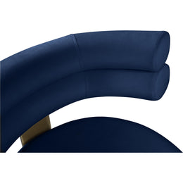 Meridian Fitzroy Navy Velvet Counter Stool