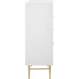 Meridian Modernist White Gloss Chest