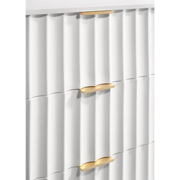 Meridian Modernist White Gloss Chest