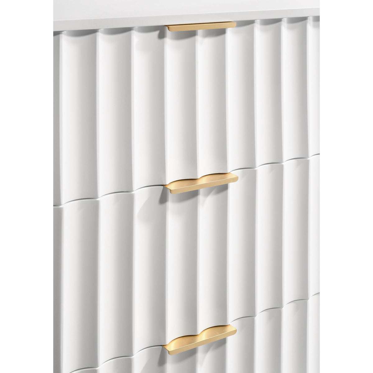 Meridian Modernist White Gloss Chest