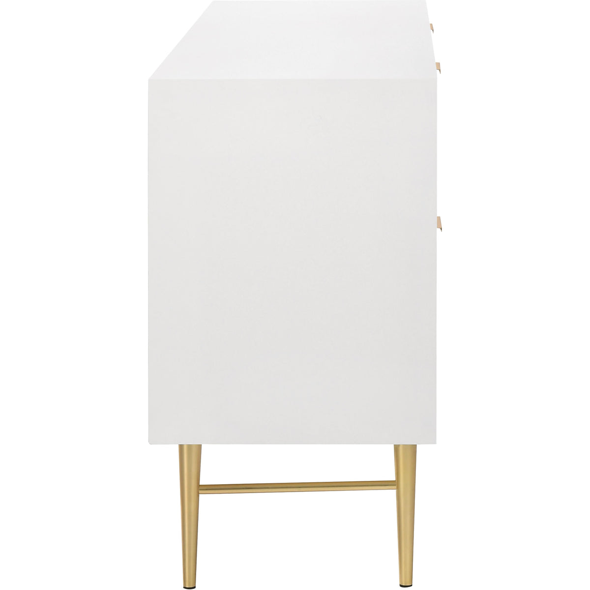 Meridian Modernist White Gloss Dresser