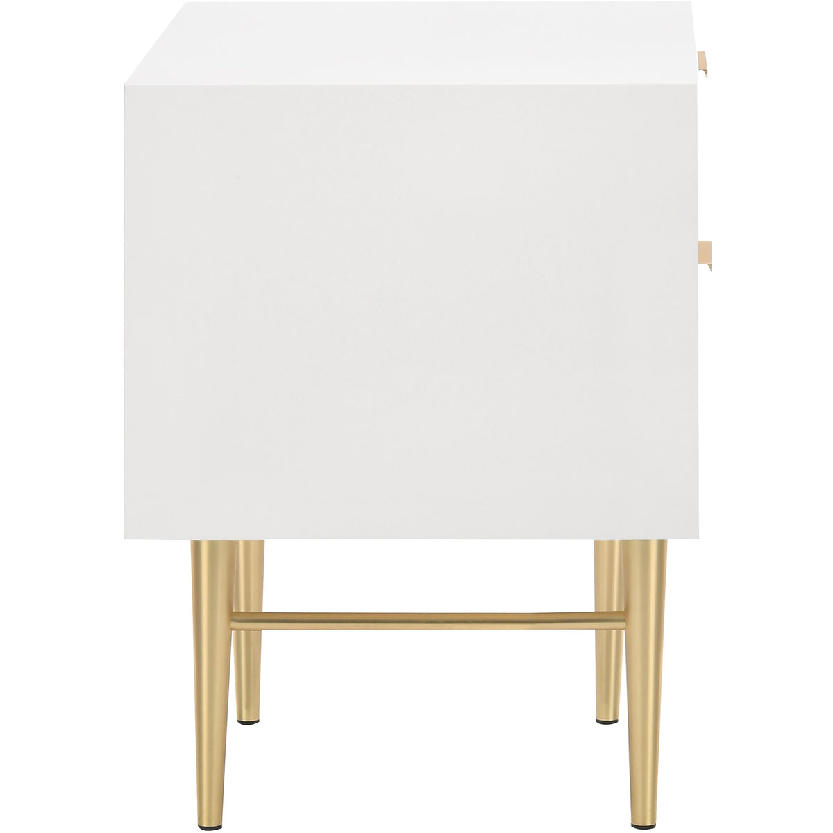 Meridian Modernist White Gloss Night Stand