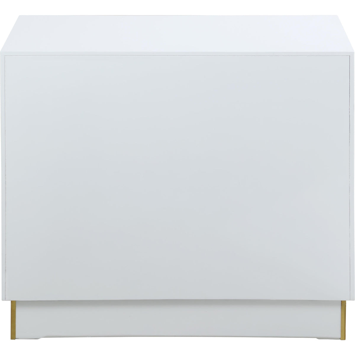 Meridian Cosmopolitan White Lacquer Side Table