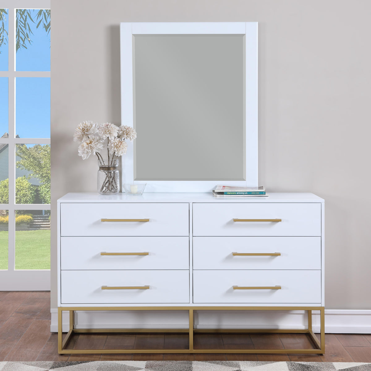 Meridian Maxine White Dresser