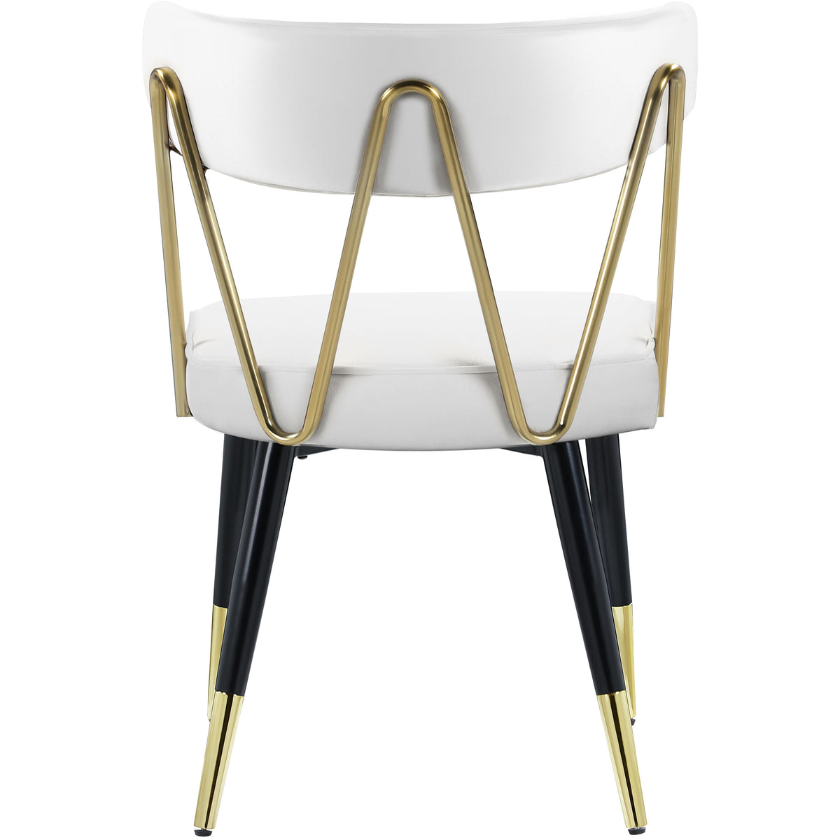 Meridian Rheingold White Vegan Leather Dining Chair