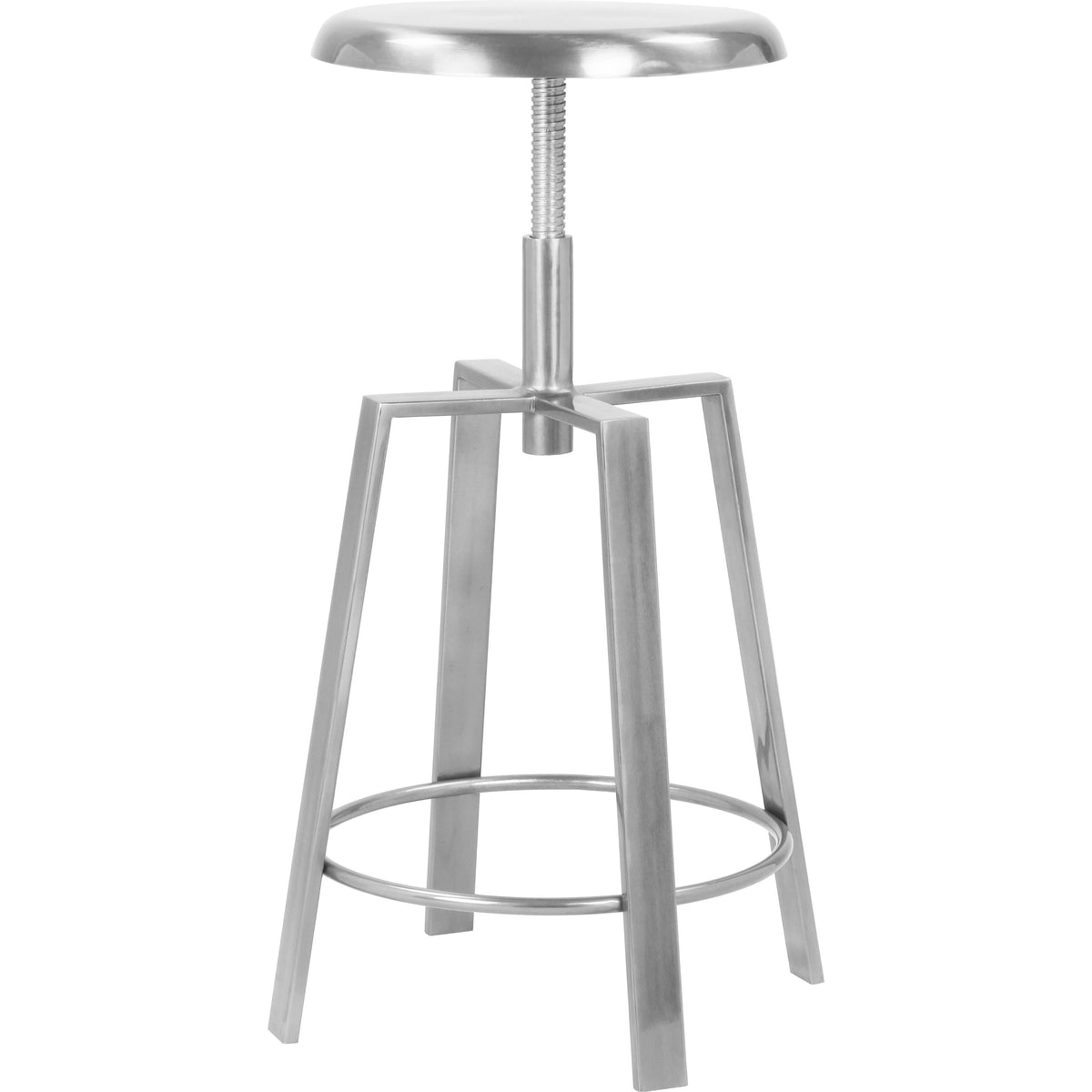 Meridian Lang Silver Iron Counter/Bar Stool