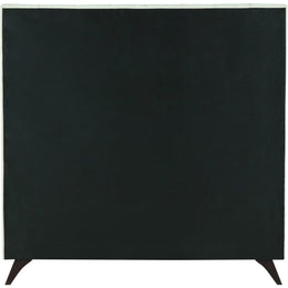 Meridian Elly Cream Velvet Full Bed