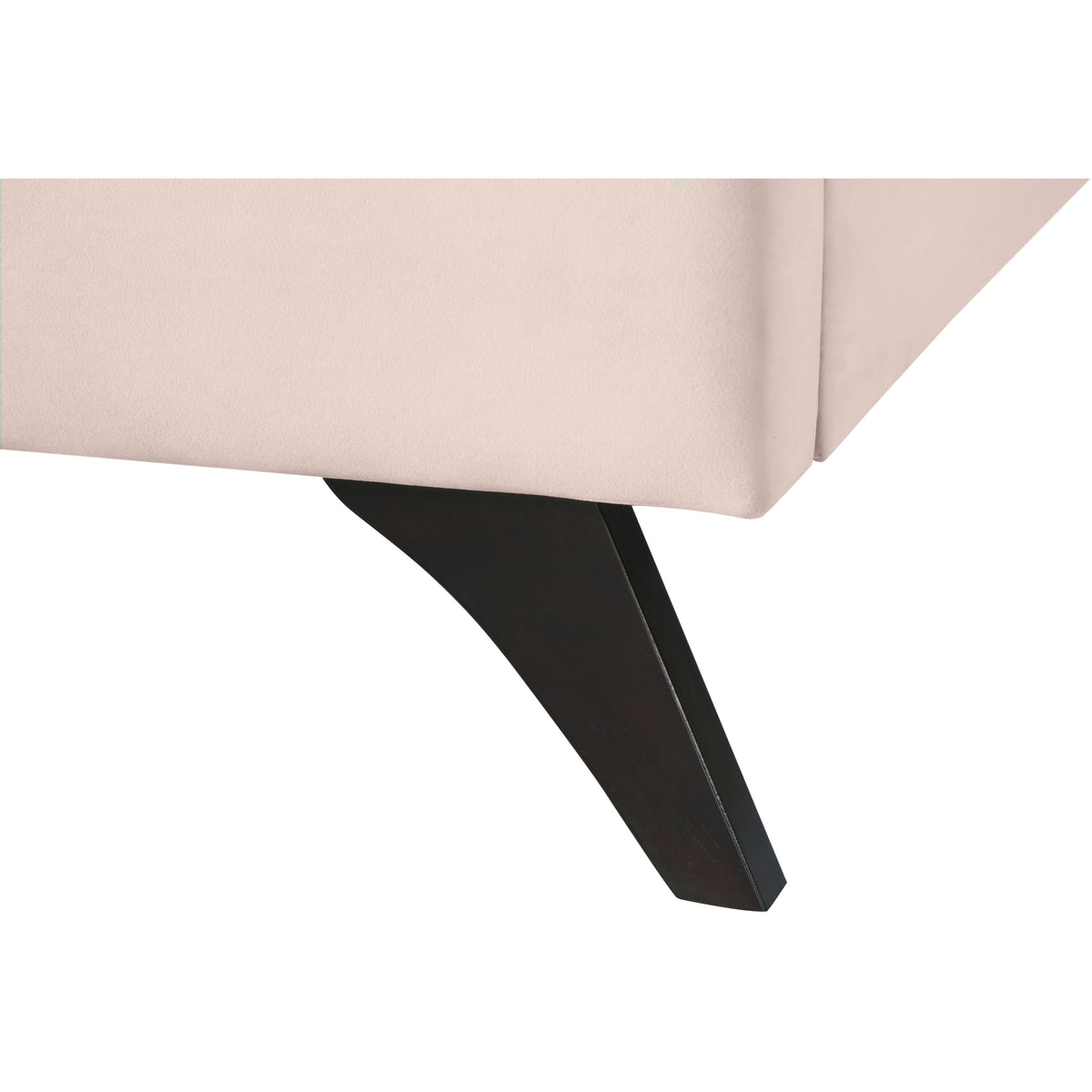 Meridian Elly Pink Velvet Full Bed