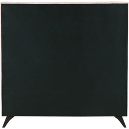 Meridian Elly Pink Velvet Full Bed