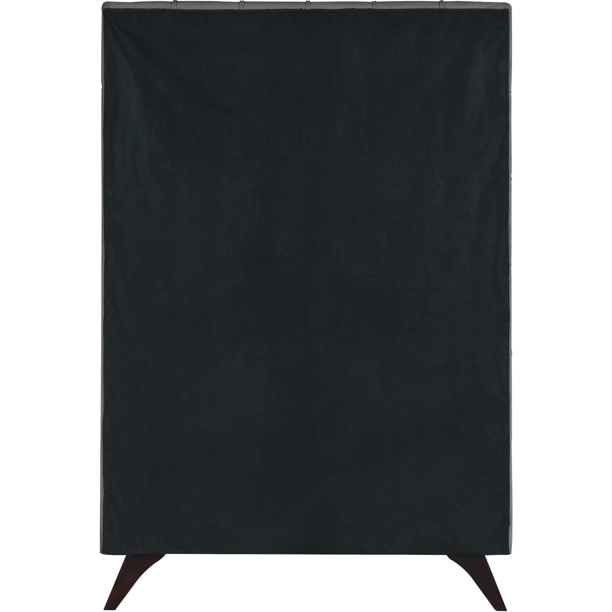 Meridian Elly Grey Velvet Twin Bed
