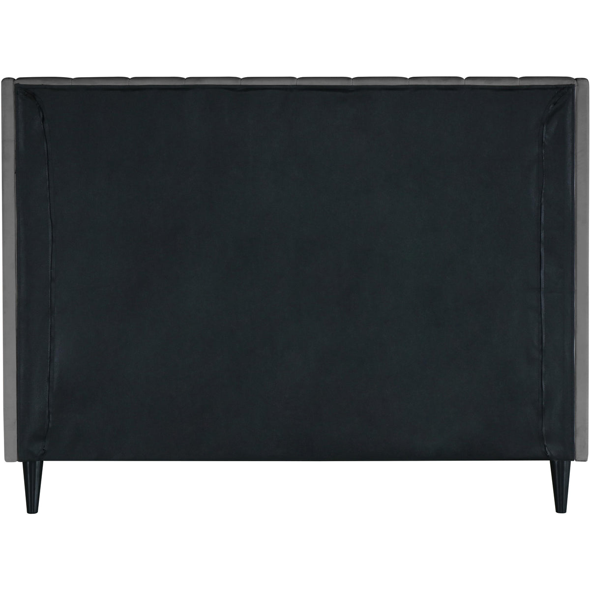 Meridian Eva Grey Velvet King Bed