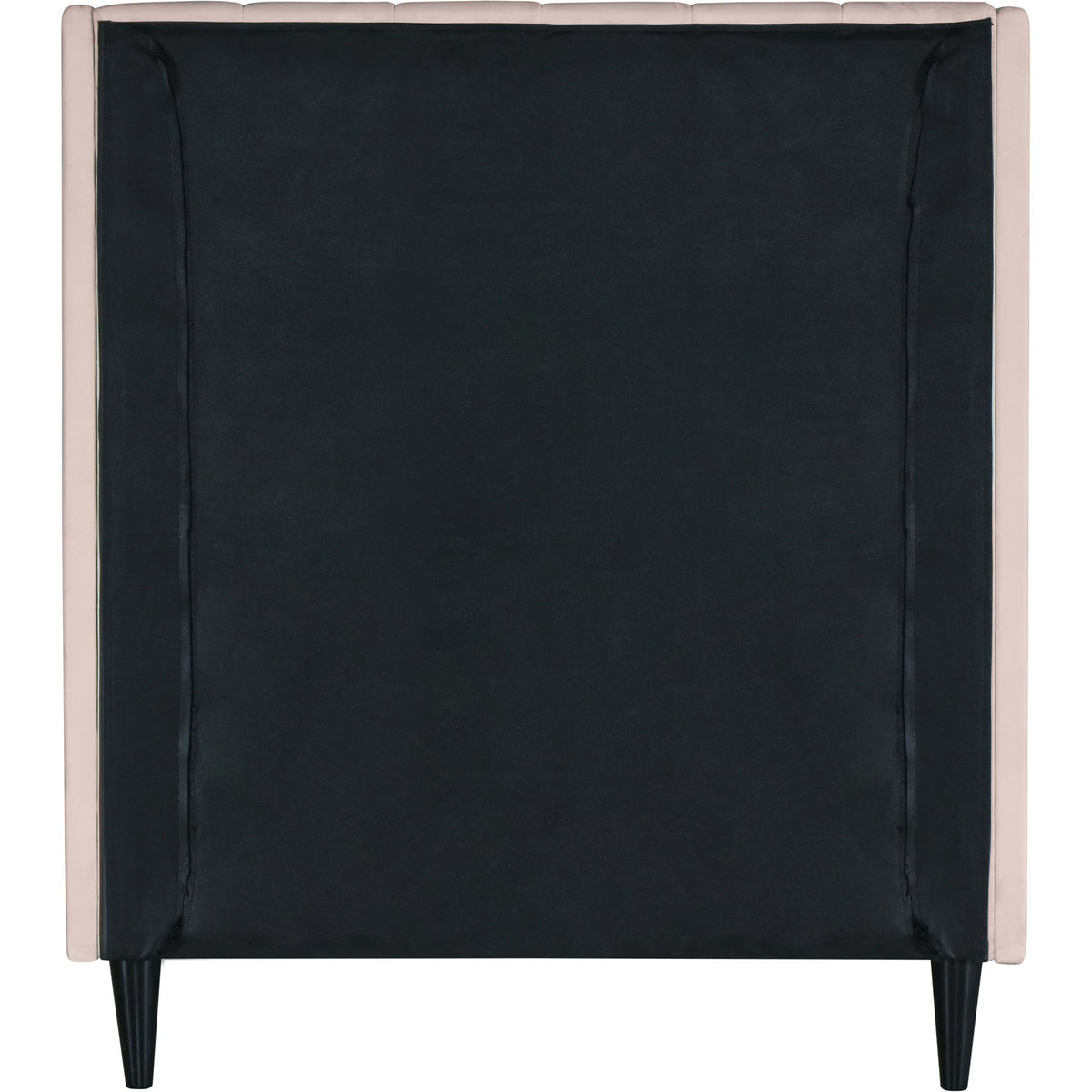 Meridian Eva Pink Velvet Twin Bed