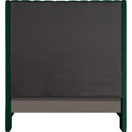 Meridian Fritz Green Velvet Queen Bed