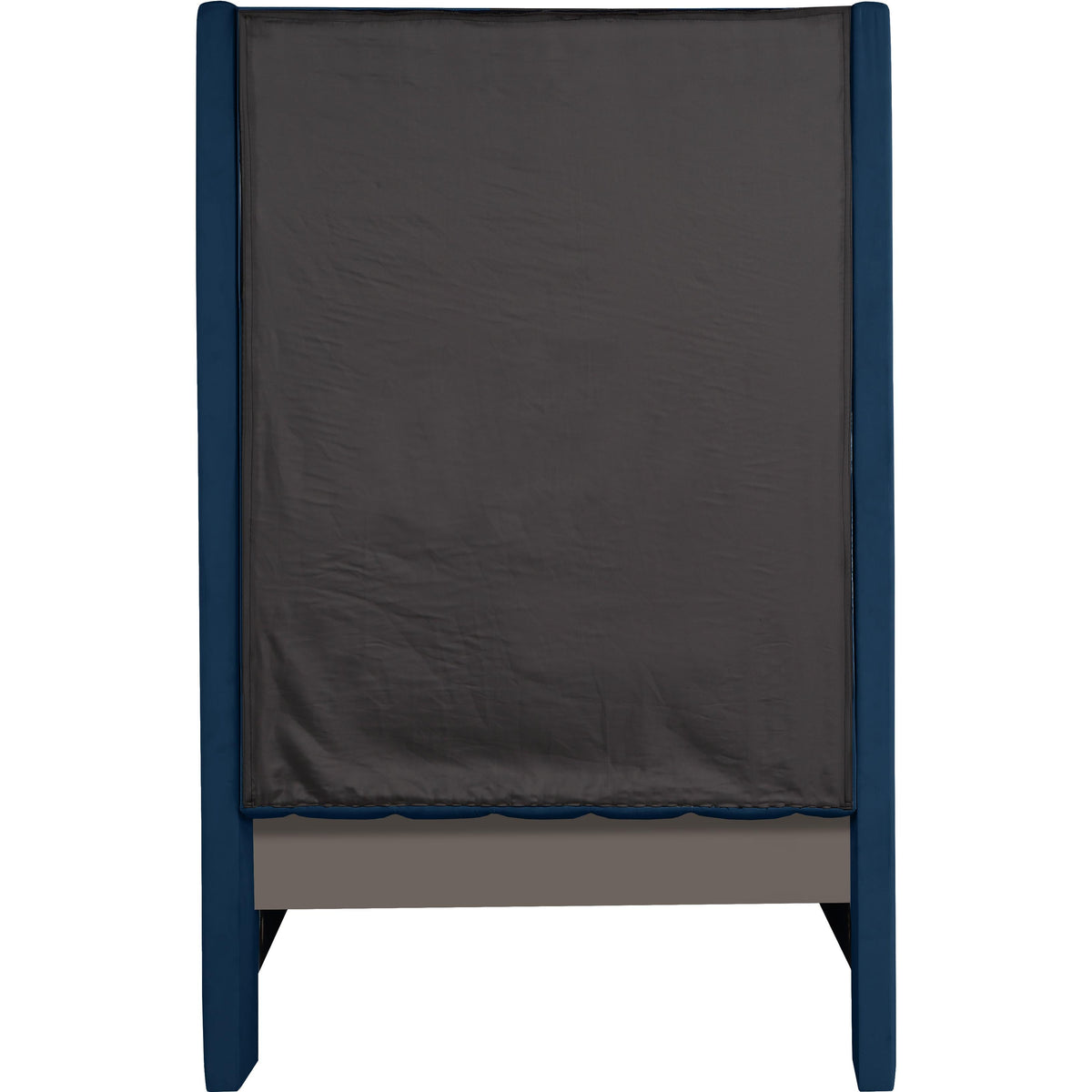 Meridian Fritz Navy Velvet Twin Bed