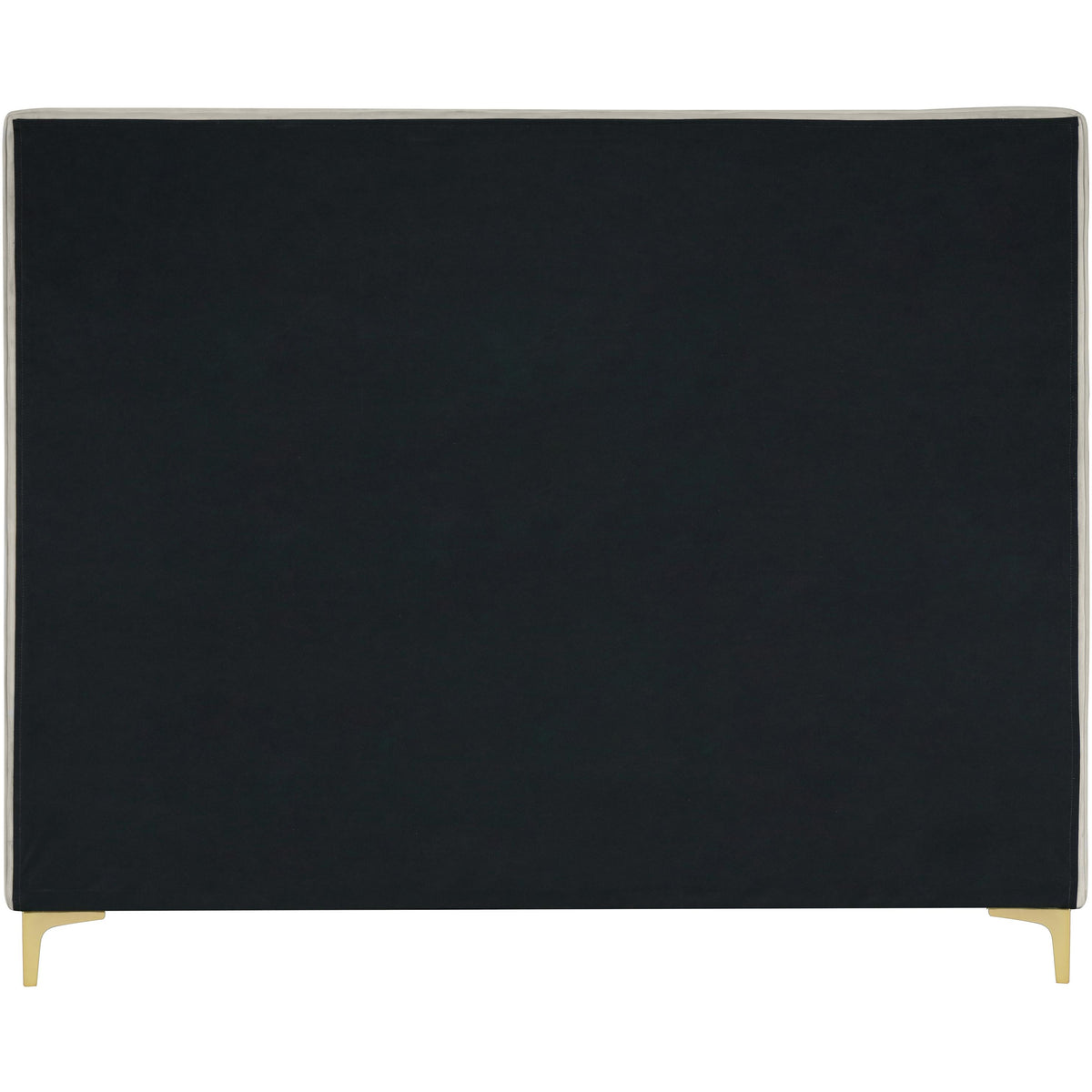 Meridian Geri Cream Velvet King Bed