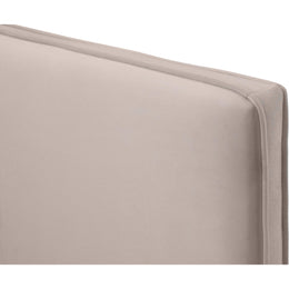 Meridian Geri Pink Velvet Queen Bed