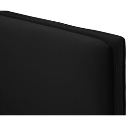 Meridian Geri Black Velvet Twin Bed