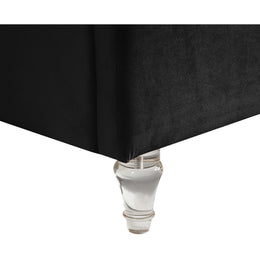 Meridian Kira Black Velvet King Bed