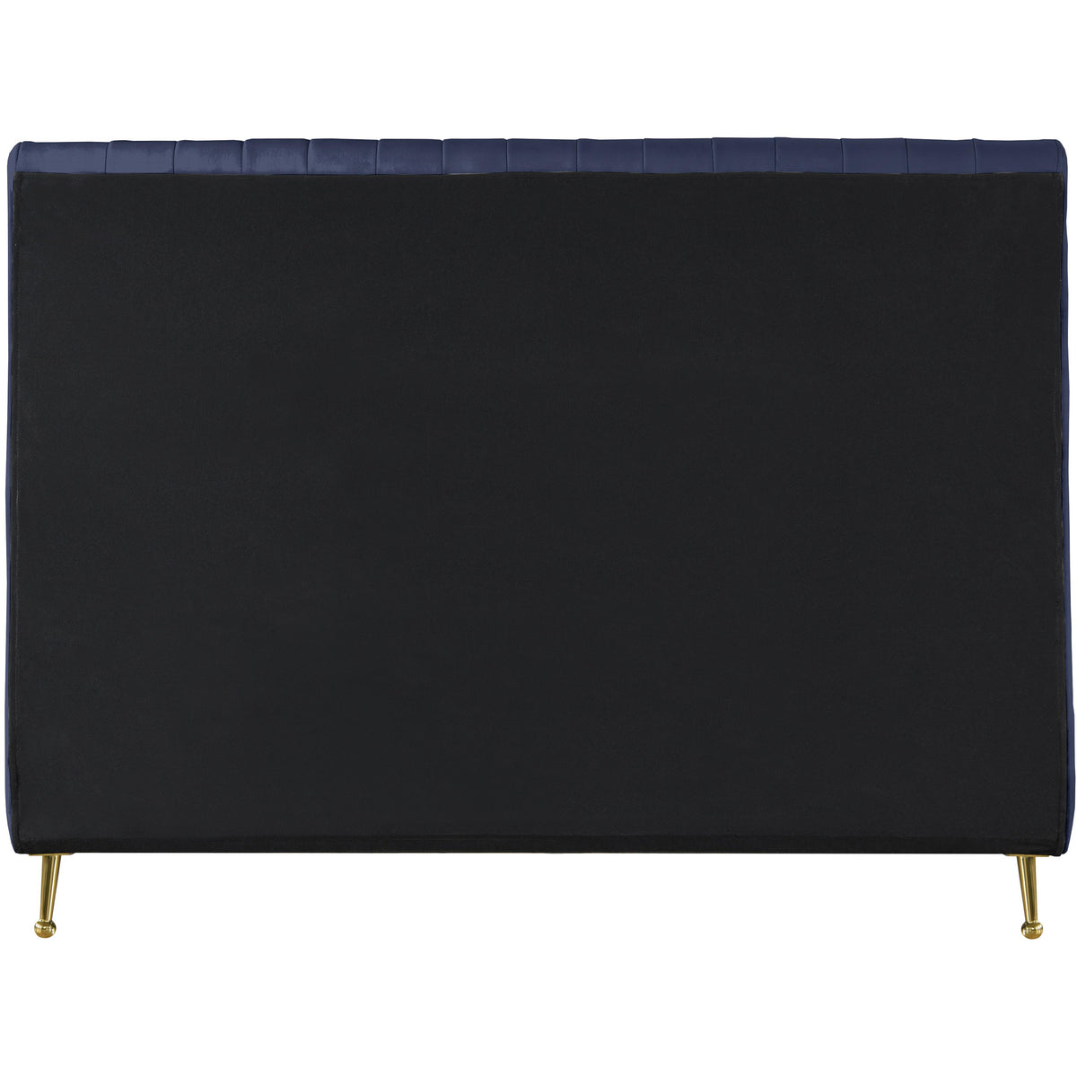 Meridian Zara Navy Velvet Queen Bed (3 Boxes)