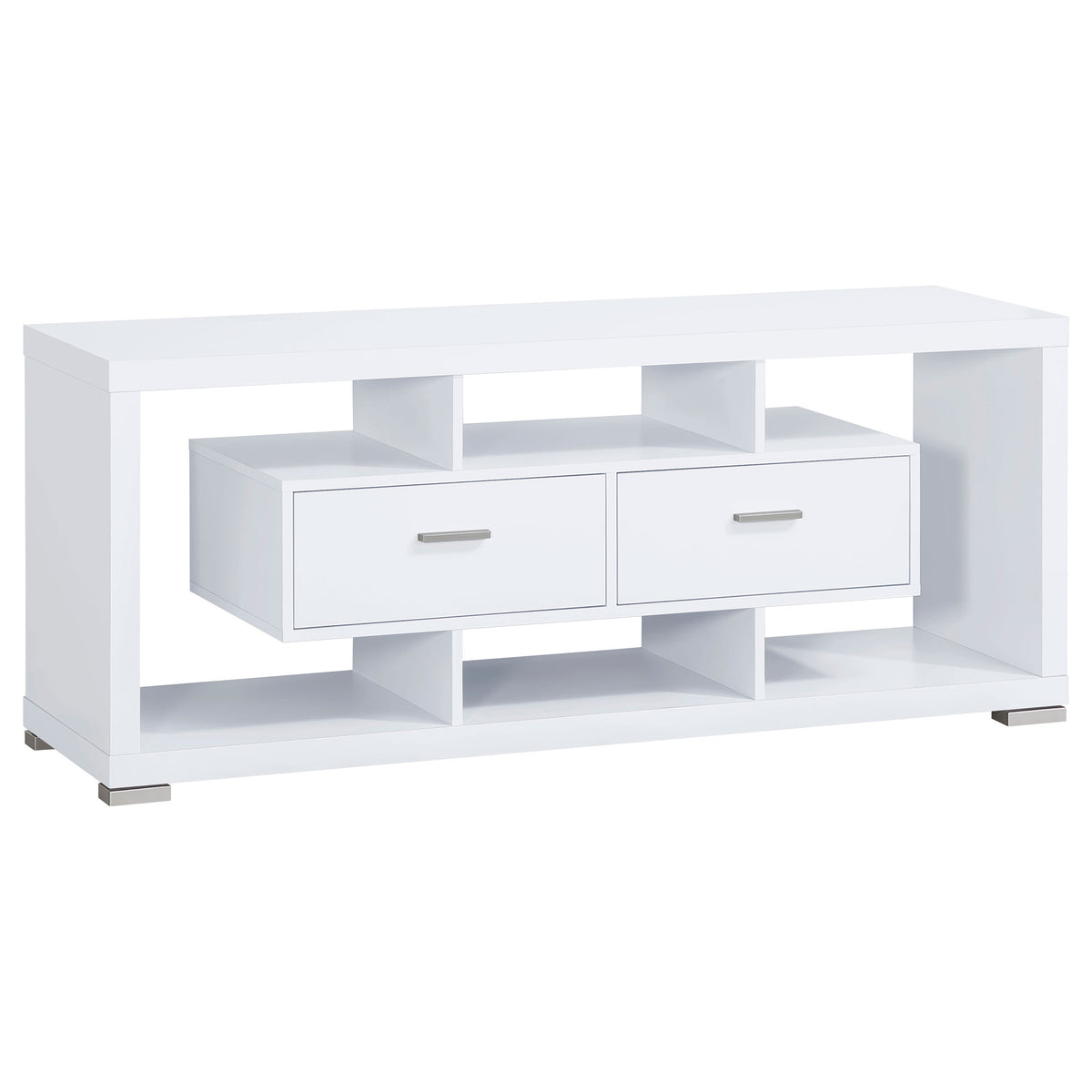 Darien 2-drawer Engineered Wood 59-inch TV Stand White
