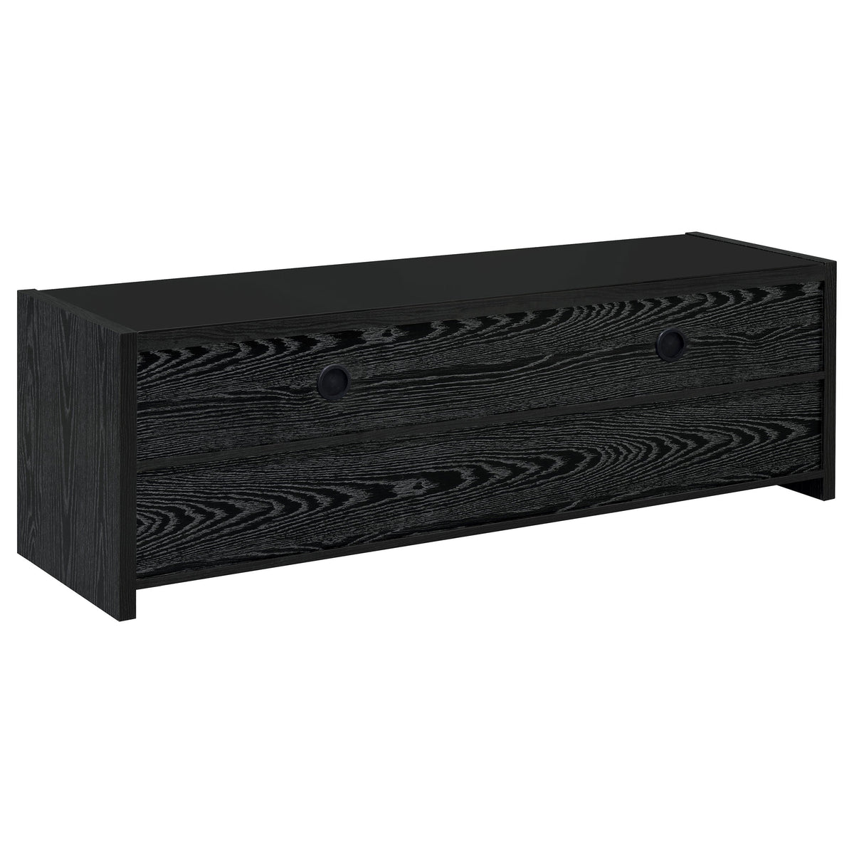 Alton 3-drawer Engineered Wood 62-inch TV Stand Black Oak