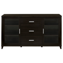 Lewes 2-door Engineered Wood 60-inch TV Stand Cappuccino