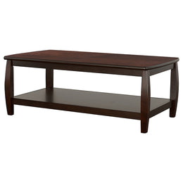 Dixon 1-shelf Rectangular Wood Coffee Table Espresso
