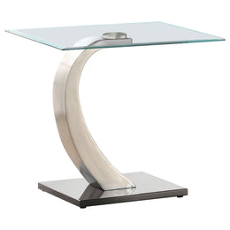 Pruitt  Coffee and End Table Set Satin Silver