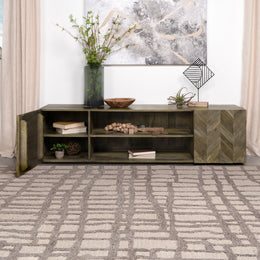Keese 2-door Wood 70-inch TV Stand Media Console Mango Brown
