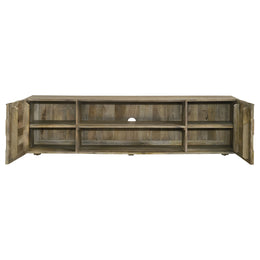 Keese 2-door Wood 70-inch TV Stand Media Console Mango Brown