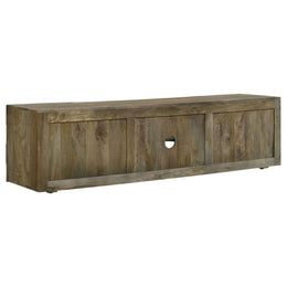 Keese 2-door Wood 70-inch TV Stand Media Console Mango Brown