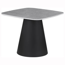 Eason 2-piece Cocktail Coffee Table Set Concrete and Black
