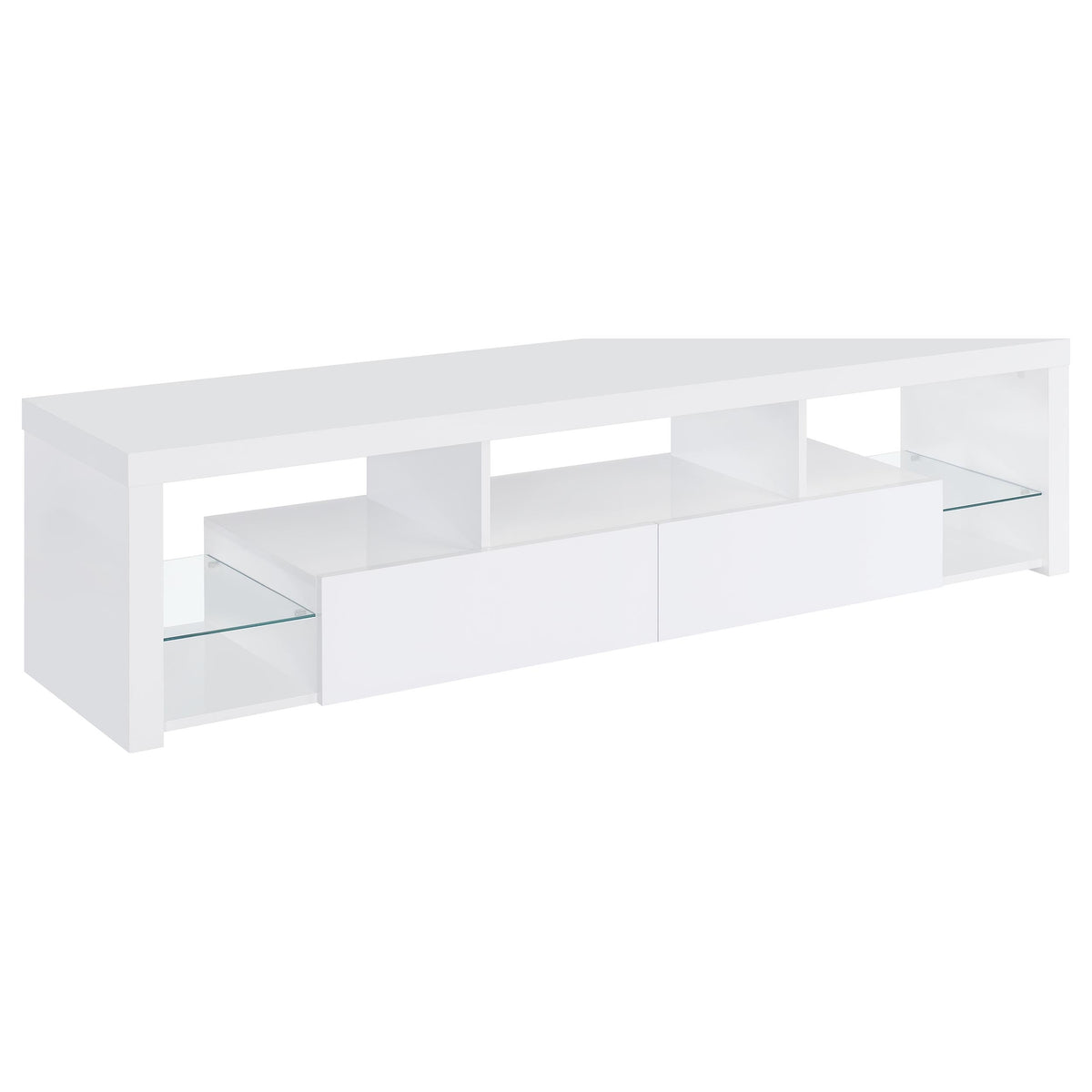 Jude  71-inch TV Entertainment Center White High Gloss