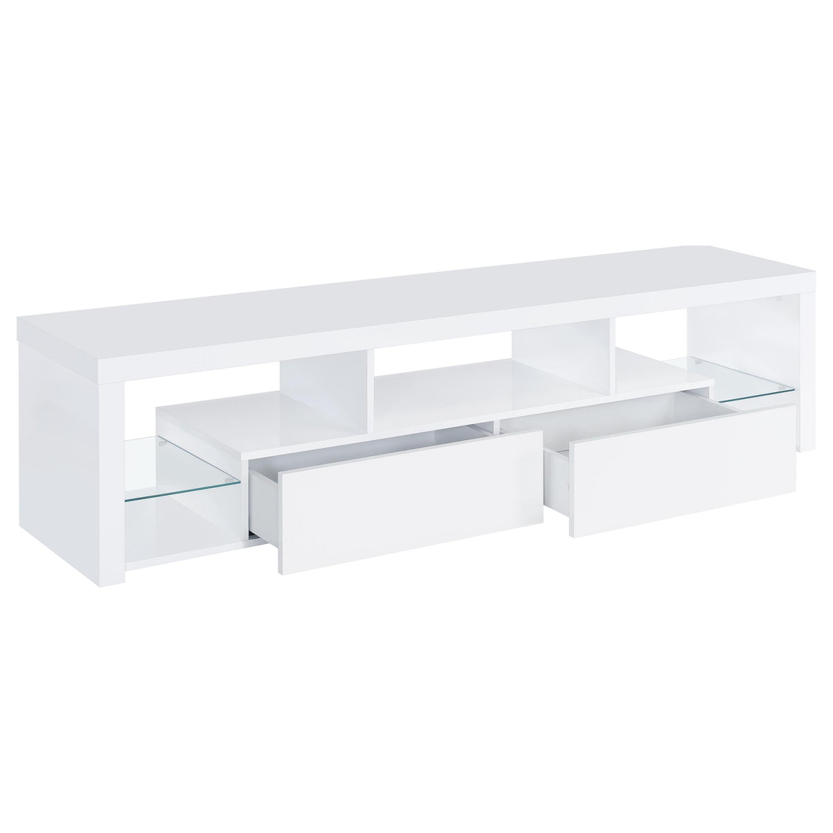 Jude  71-inch TV Entertainment Center White High Gloss