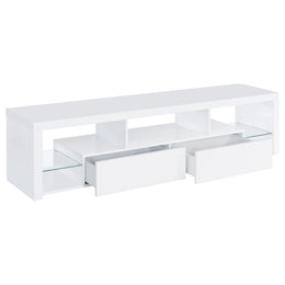Jude  71-inch TV Entertainment Center White High Gloss