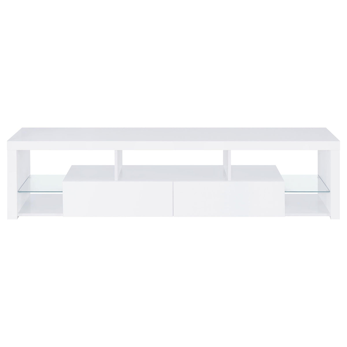 Jude  71-inch TV Entertainment Center White High Gloss