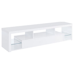 Jude 2-drawer Engineered Wood 71-inch TV Stand High Gloss White