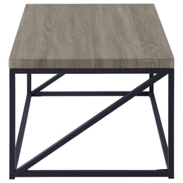 Birdie Rectangular Engineered Wood Coffee Table Sonoma Grey