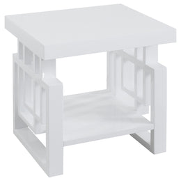 Schmitt  Coffee and End Table Set White High Gloss