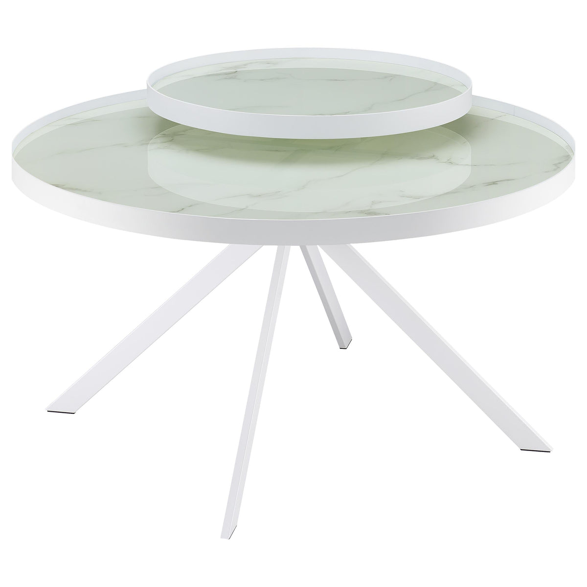 Briggs  Round Coffee and End Table Set Black