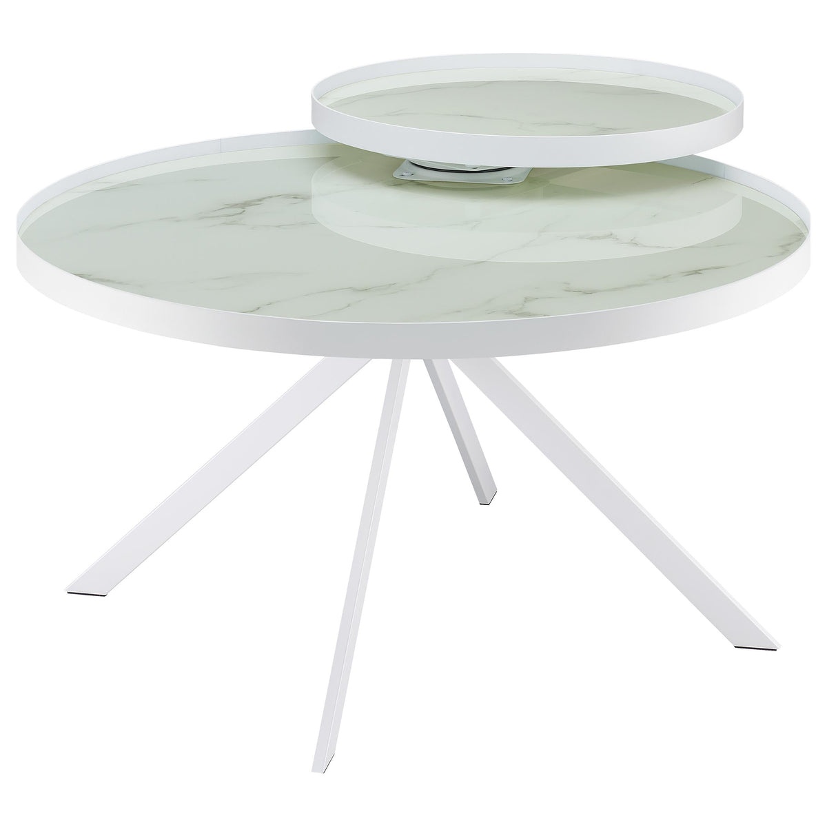 Briggs  Round Coffee and End Table Set Black