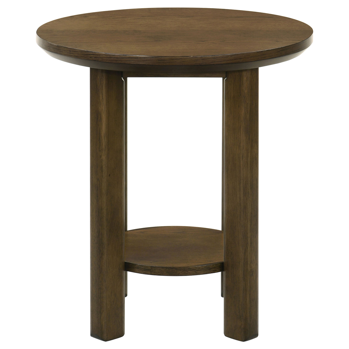 Ottowa  Round Wood Coffee Table Set Brown